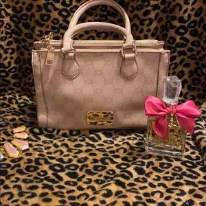 bebe Blush/Cream Alexis Purse